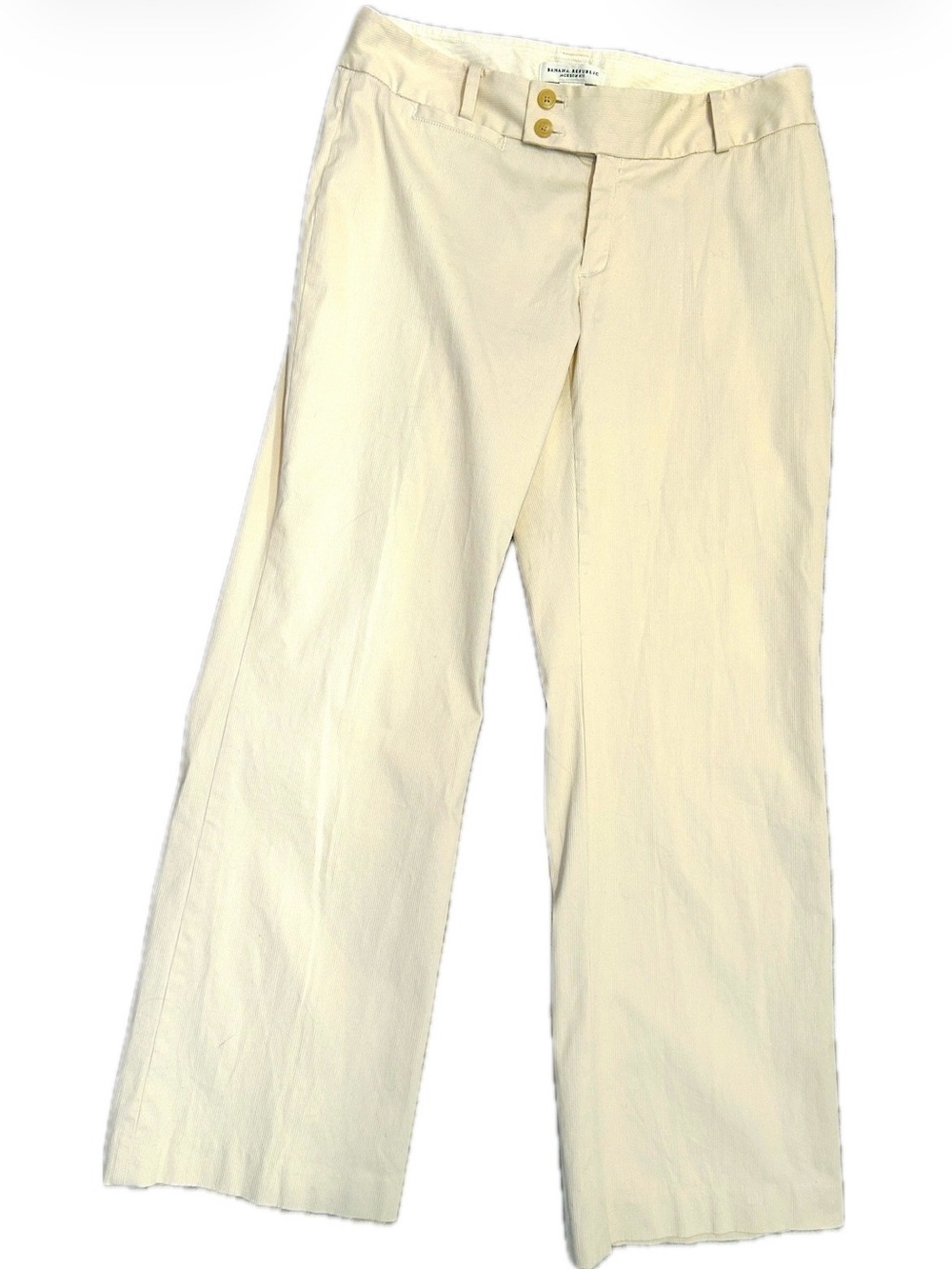 Banana Republic Jackson fit Cream wide-Leg pants size 6 petite